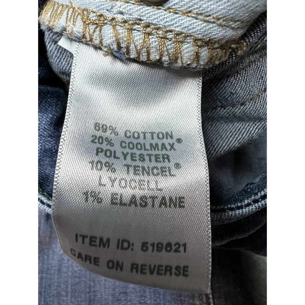LL Bean‎ Jeans Bangles Bootcut Women's 6/27 Blue Denim Stretch Favorite Fit